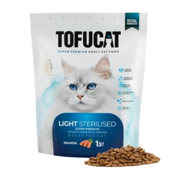 Tofucat Sterilised Somonlu Kısırlaştırılmış Kedi Maması