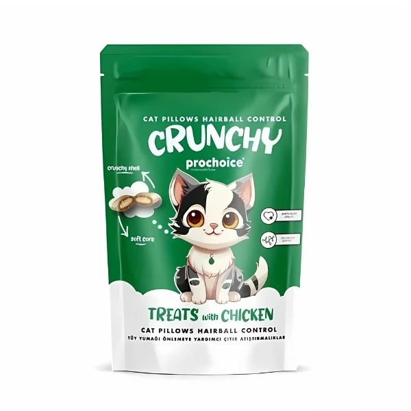 [8681465609438] Prochoice Crunchy Tüy Yumağı Önleyici Tavuklu Kedi Ödül Maması (1 Adet)