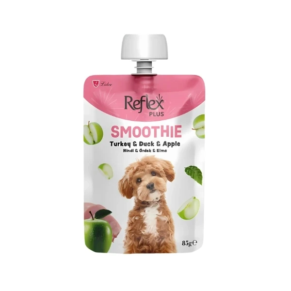 [RFT-062] Reflex Plus Smoothie Hindi Etli Ördekli ve Elmalı Sıvı Yetişkin Köpek Ödül Maması (1 Adet)