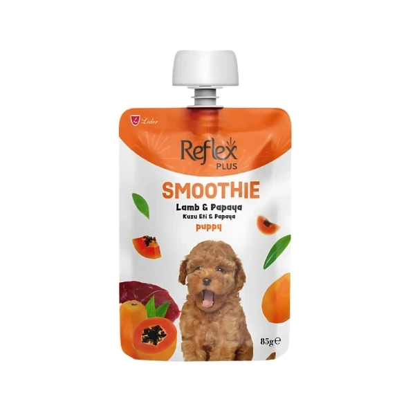[RFT-060] Reflex Plus Smoothie Kuzu Etli ve Papayalı Sıvı Yavru Köpek Ödül Maması (1 Adet)