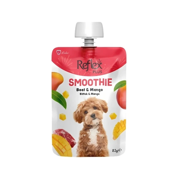 [RFT-061] Reflex Plus Smoothie Biftekli ve Mangolu Sıvı Yetişkin Köpek Ödül Maması (1 Adet)