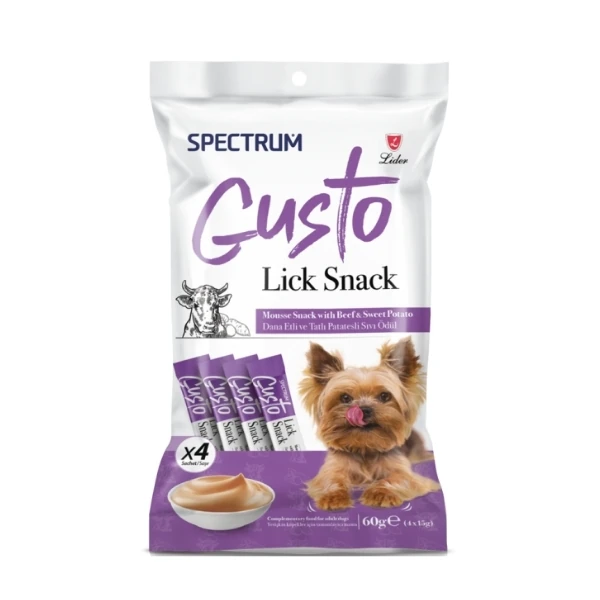 [SPG-053] Spectrum Gusto Dana Etli ve Tatlı Patatesli Sıvı Yetişkin Köpek Ödül Maması (1 Adet)