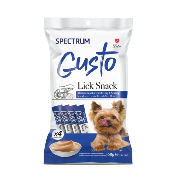 [SPG-051] Spectrum Gusto Karidesli ve Deniz Taraklı Sıvı Yetişkin Köpek Ödül Maması (1 Adet)