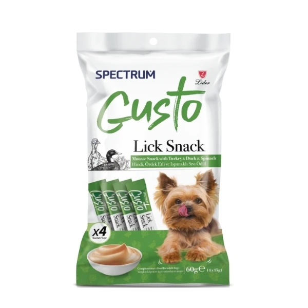 [SPG-054] Spectrum Gusto Hindi Ördek Etli ve Ispanaklı Sıvı Yetişkin Köpek Ödül Maması (1 Adet)