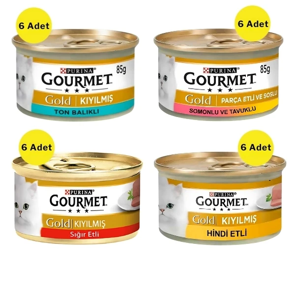 [8688828108898] Gourmet Gold Karışık Yetişkin Konserve Kedi Maması