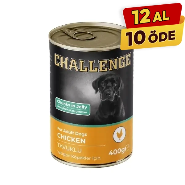 [8690286595738] Challenge Tavuklu Yetişkin Konserve Köpek Maması (1 Adet)