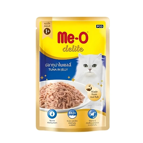 [8850477018013] Meo Delite Ton Balıklı Pouch Yetişkin Konserve Kedi Maması (1 Adet)