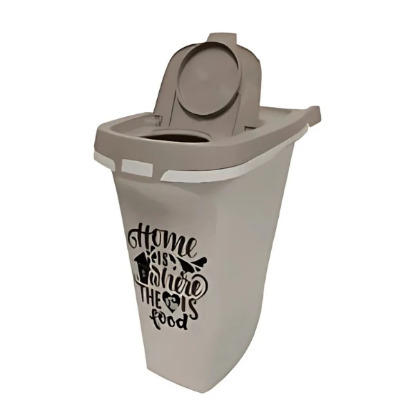 [242-AF53-0027-BK01] Moderna Trendy Story Kedi ve Köpek Plastik Mama Saklama Kabı