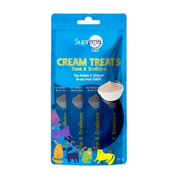 [8684207638635] Supreme Cat Ton Balıklı ve Midyeli Sıvı Kedi Ödül Maması (1 Adet)