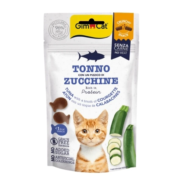 [4002064422350] Gimcat Crunchy Snacks Ton Balıklı ve Kabaklı Tahılsız Kedi Ödül Maması (1 Adet)