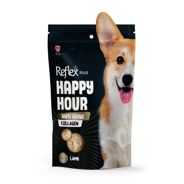 [RFT-094] Reflex Plus Happy Hour Anti-Aging Collagen Kuzu Etli Yetişkin Köpek Ödül Maması (1 Adet)