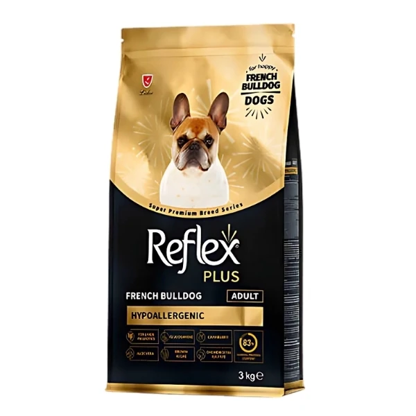 [RFX-608] Reflex Plus French Bulldog Hypoallergenic Tavuklu Yetişkin Köpek Maması (3 Kg)