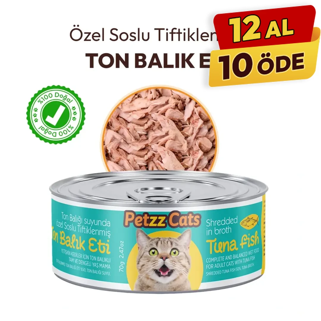 [PETZZ-C005] PetzzCats Ton Balığı Konserve Kedi Maması (1 Adet)