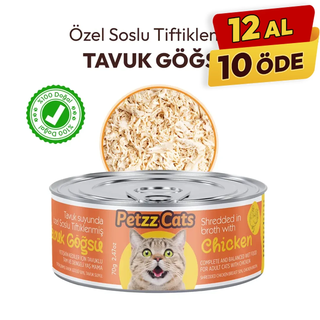 PetzzCats Tavuk Etli Konserve Kedi Maması
