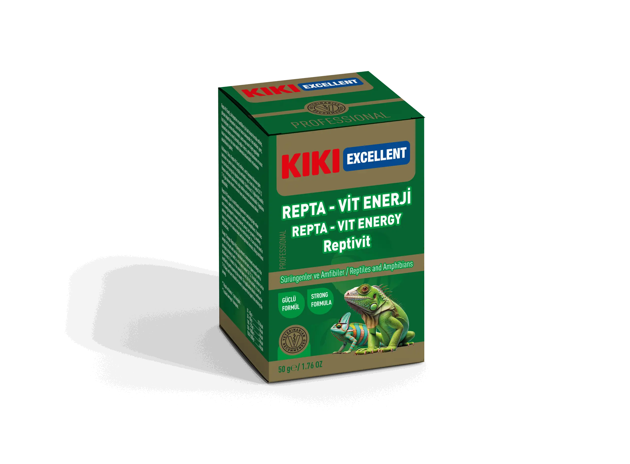 [KSTV108] Kiki Excellent Repta-Vit Enerji Reptivit Sürüngenler ve Amfibiler için Toz Mineral (50 Gr)