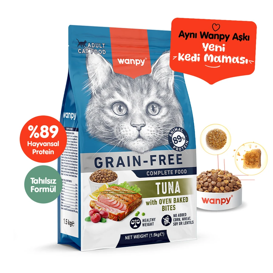 [PIWP-124] Wanpy Ton Balıklı Tahılsız Yetişkin Kedi Maması