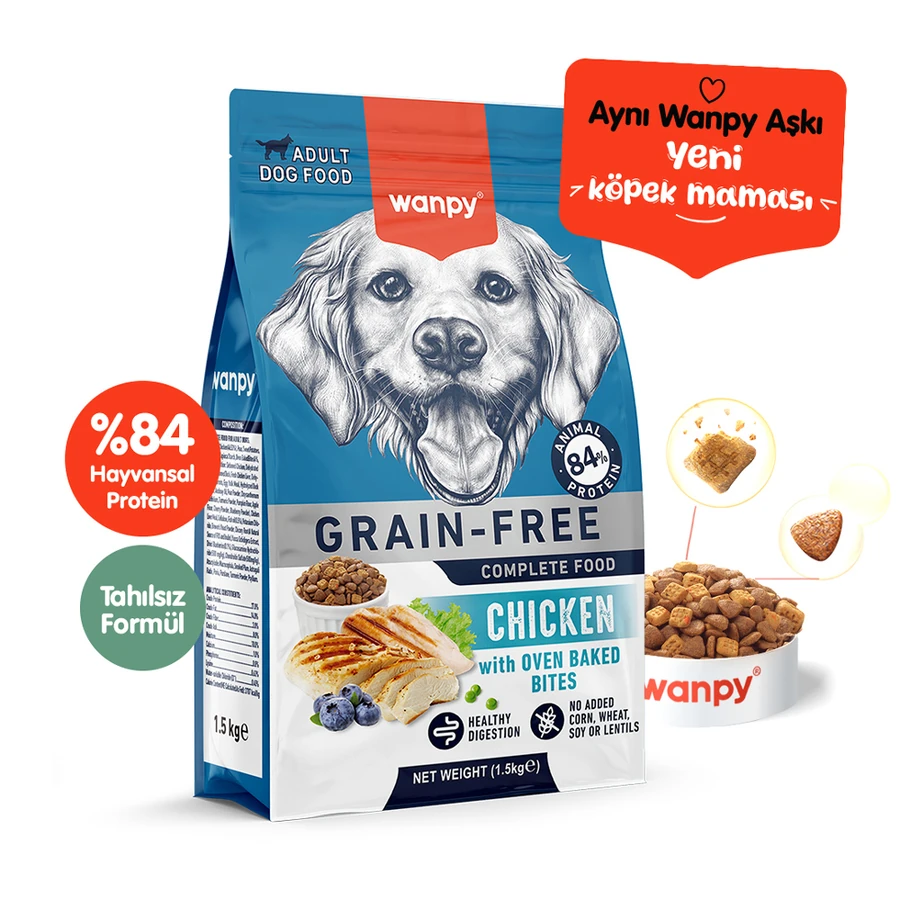 [PIWP-127] Wanpy Tavuklu Tahılsız Yetişkin Köpek Maması