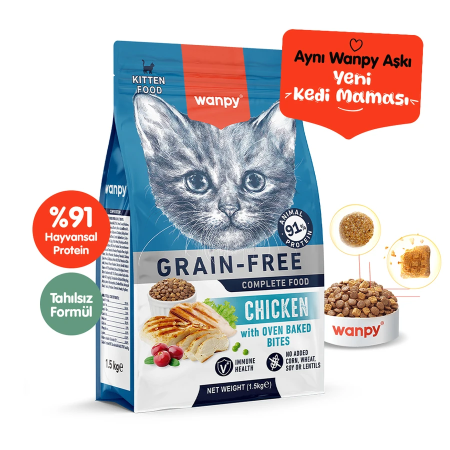 [PIWP-122] Wanpy Tavuklu Tahılsız Yavru Kedi Maması