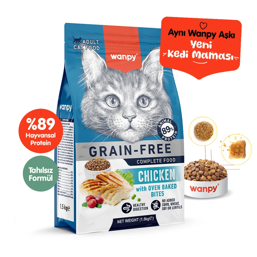 [PIWP-123] Wanpy Tavuklu Tahılsız Yetişkin Kedi Maması