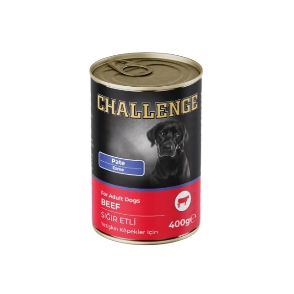[8690286595844] Challenge Pate Sığır Etli Yetişkin Konserve Köpek Maması (1 Adet)