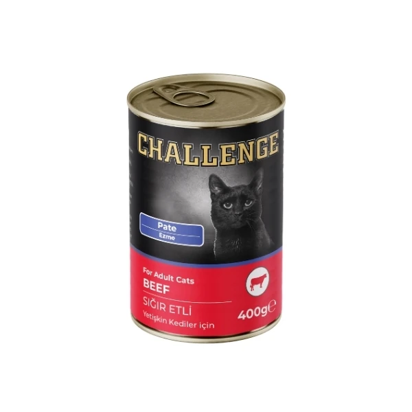 [8690286595752] Challenge Pate Sığır Etli Yetişkin Konserve Kedi Maması (1 Adet)