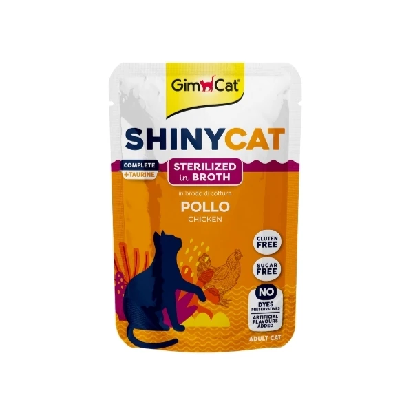 [4002064416939] Gimcat Shinycat Sos İçinde Tavuklu Pouch Kısırlaştırılmış Konserve Kedi Maması (1 Adet)