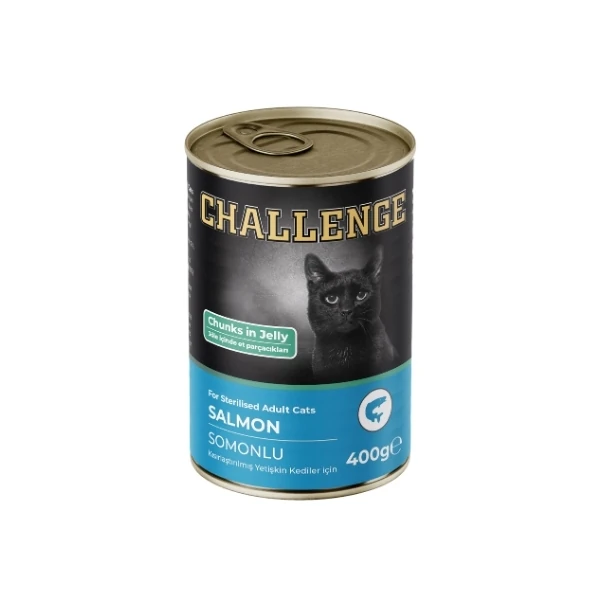 [8690286595448] Challenge Somonlu Kısırlaştırılmış Konserve Kedi Maması (1 Adet)
