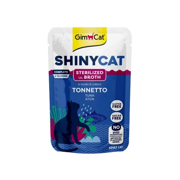 [4002064416946] Gimcat Shinycat Sos İçinde Ton Balıklı Pouch Kısırlaştırılmış Konserve Kedi Maması (1 Adet)