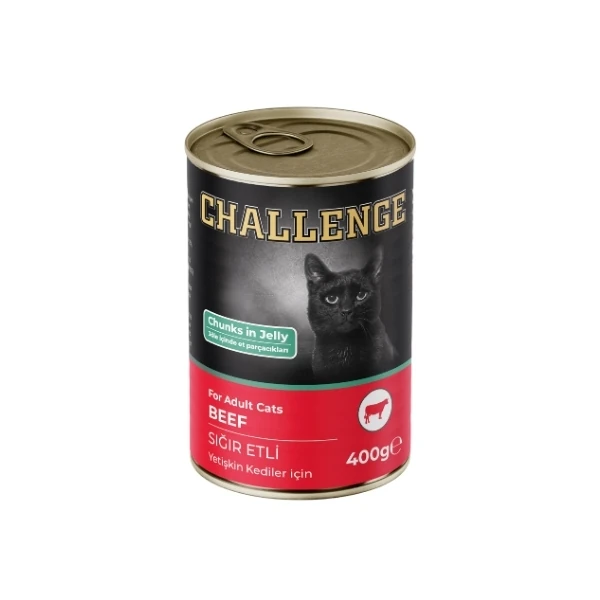 [8690286595431] Challenge Sığır Etli Yetişkin Konserve Kedi Maması (1 Adet)