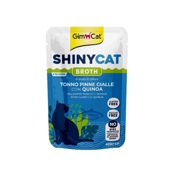 [4002064416908] Gimcat Shinycat Sos İçinde Ton Balıklı ve Kinoalı Pouch Yetişkin Konserve Kedi Maması (1 Adet)