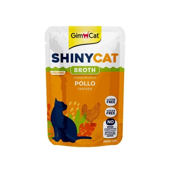 [4002064416922] Gimcat Shinycat Sos İçinde Tavuklu Pouch Yetişkin Konserve Kedi Maması (1 Adet)