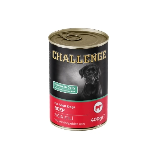 [8690286595462] Challenge Sığır Etli Yetişkin Konserve Köpek Maması (1 Adet)