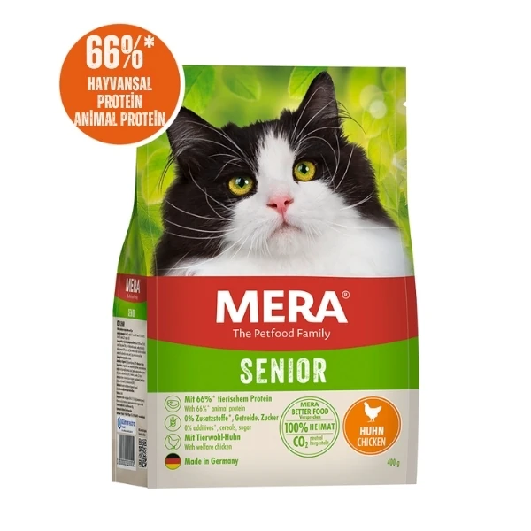 [4025877389309] Mera Senior Tavuklu Tahılsız Yaşlı Kedi Maması