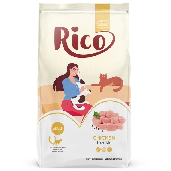 [132101038] Rico Tavuklu Yetişkin Kedi Maması (2 Kg)