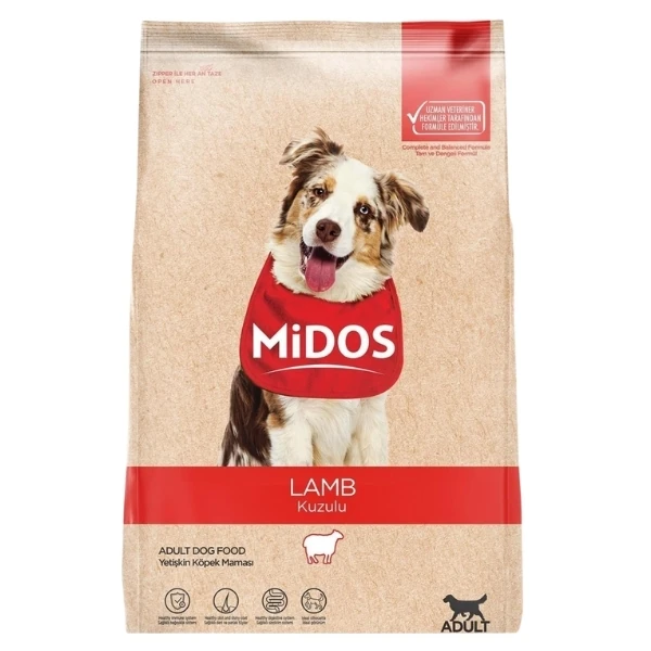 [132102015] Midos Kuzu Etli ve Pirinçli Yetişkin Köpek Maması (3 Kg)