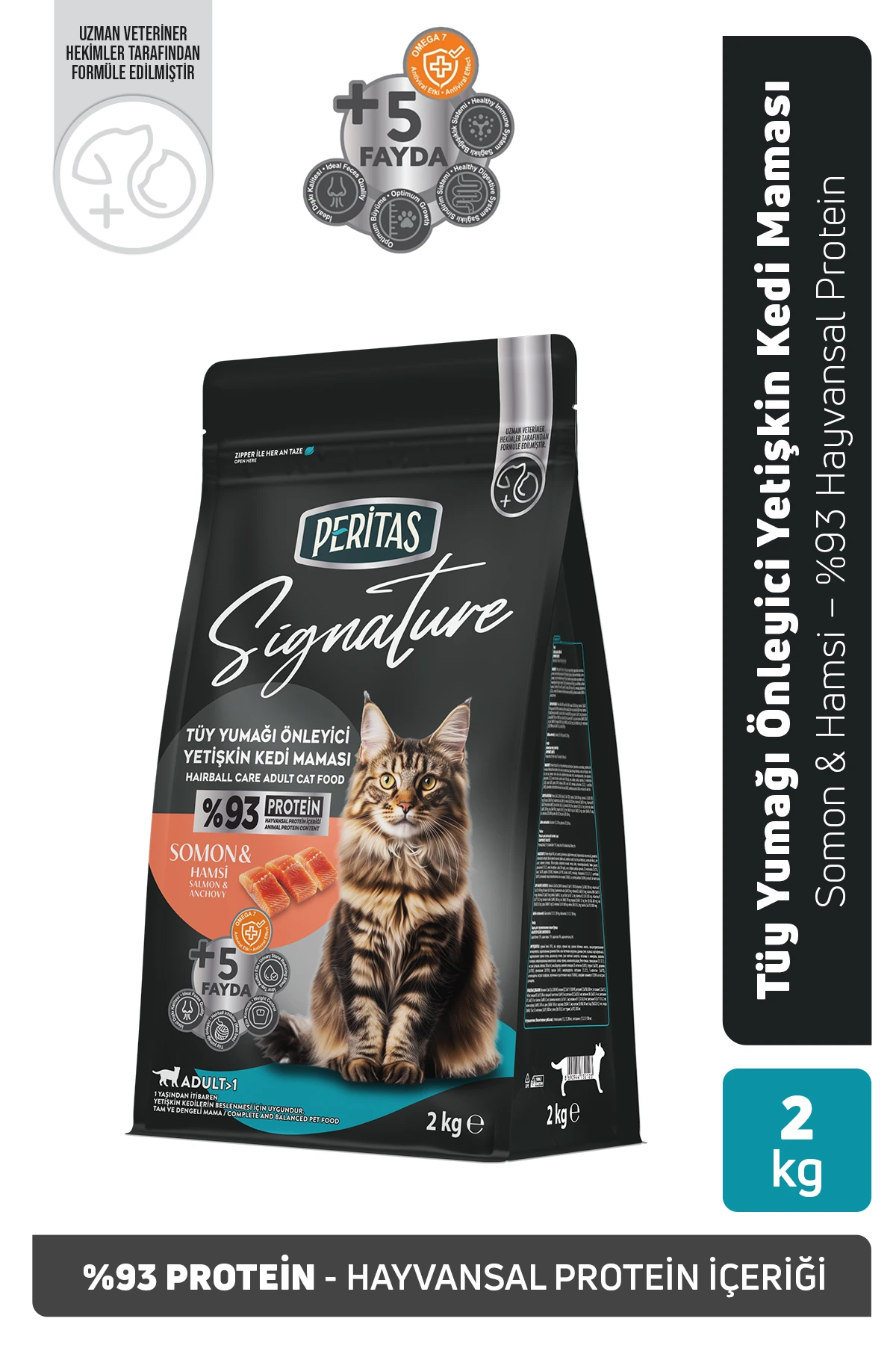 [13202060] Signature Somonlu Yetişkin Kedi Maması (2 Kg)
