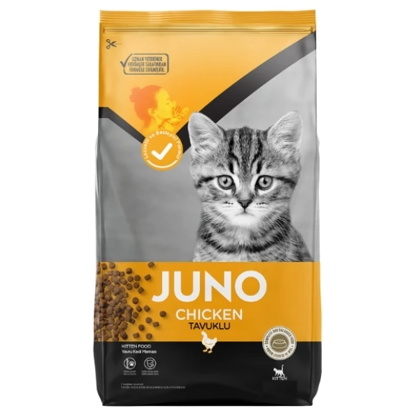 [132101002] Juno Tavuklu Yavru Kedi Maması (2 Kg)
