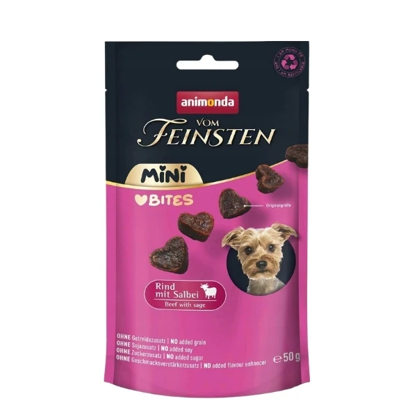 [200-082864] Animonda Vom Feinsten Sığır Etli Mini Irk Yetişkin Köpek Ödül Maması (1 Adet)