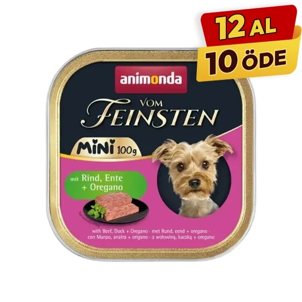 [200-082361] Animonda Vom Feinsten Dana ve Ördek Etli Mini Irk Yetişkin Köpek Konservesi (1 Adet)