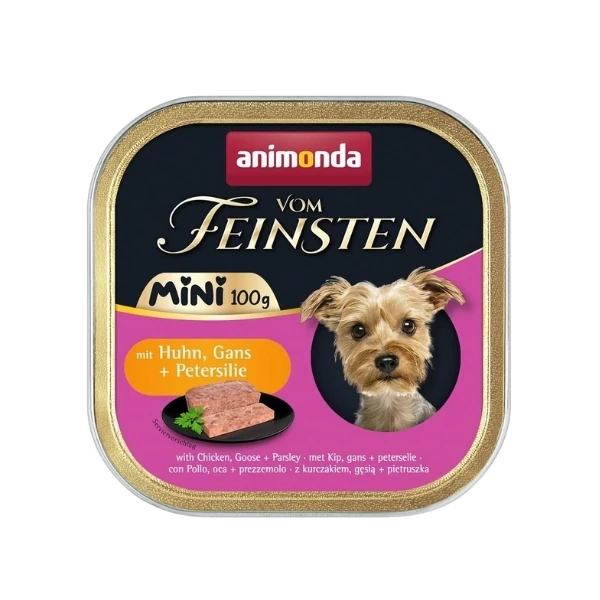 [200-082359] Animonda Vom Feinsten Tavuk ve Kaz Etli Mini Irk Yetişkin Köpek Konservesi (1 Adet)