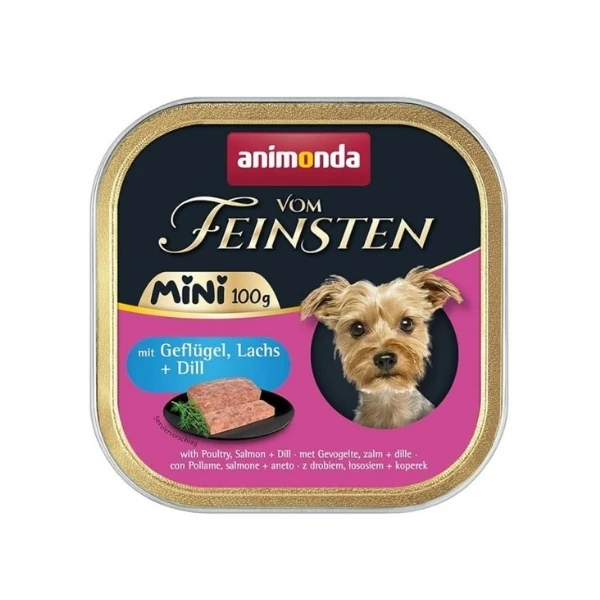 [200-082358] Animonda Vom Feinsten Kümes Hayvanlı ve Somonlu Mini Irk Yetişkin Köpek Konservesi (1 Adet)