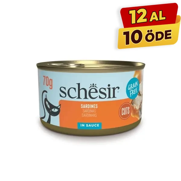 Schesir Sos İçinde Sardalyalı Yetişkin Konserve Kedi Maması