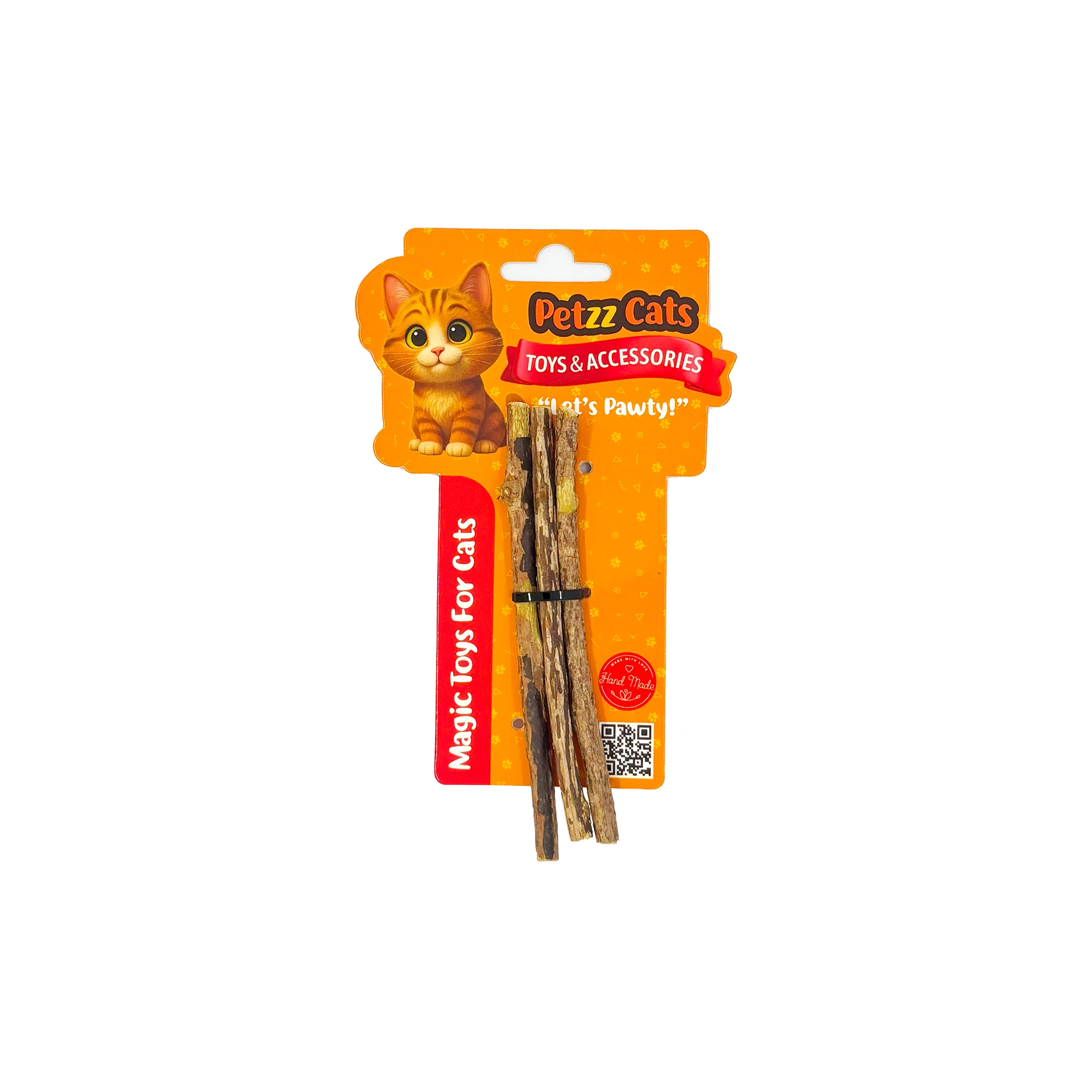 [PTZ-C-059] PetzzCats Dental Stick Doğal Matatabili Kedi Oyuncağı 0,5-07x12 Cm (Small)