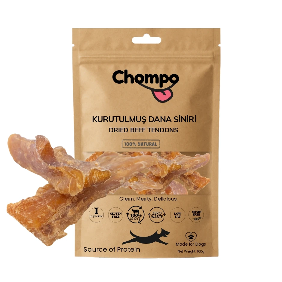 [8684990935607] Chompo Kurutulmuş Dana Ense Siniri Köpek Ödül Maması (1 Adet)