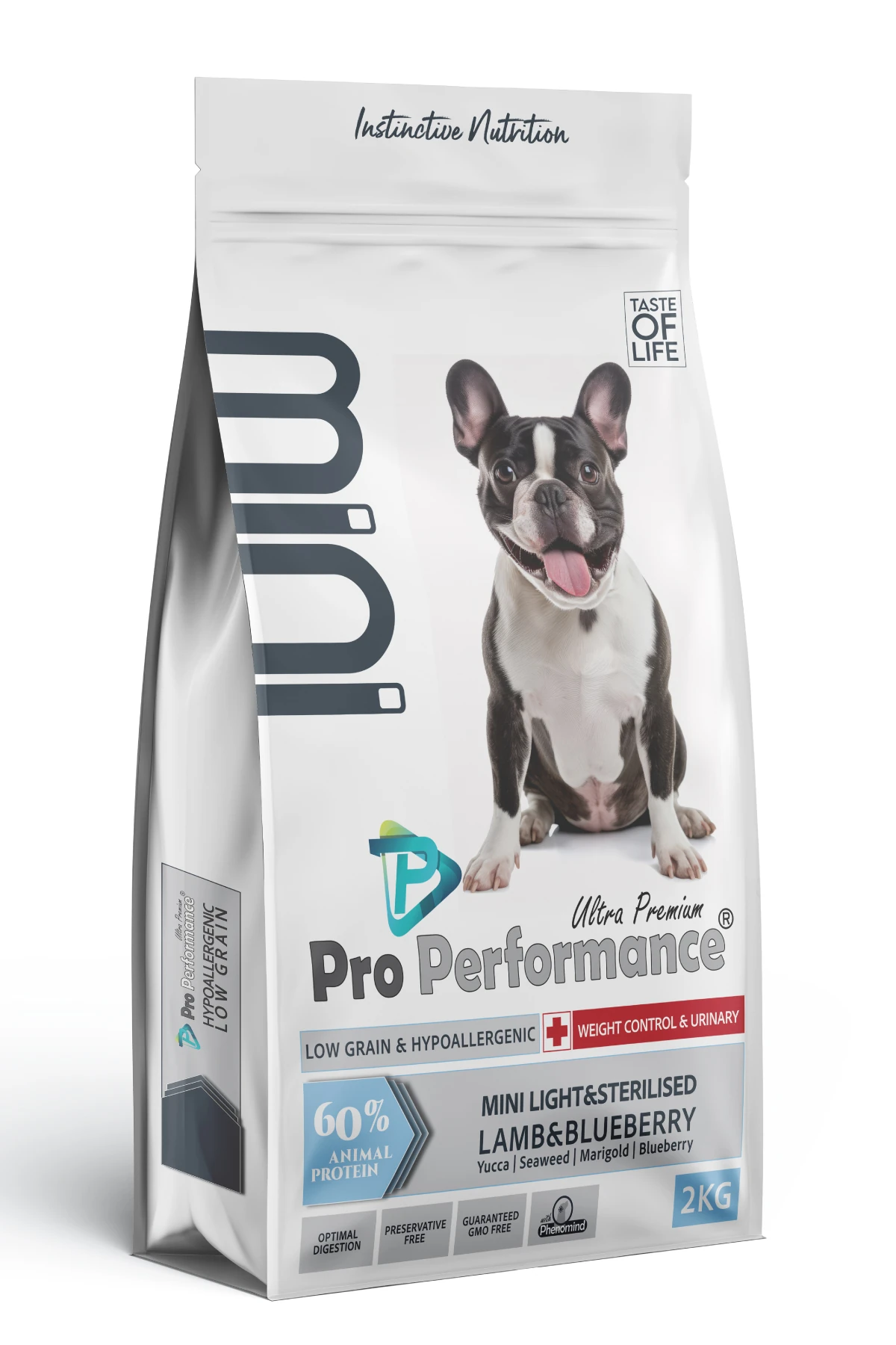 [PET.PPM1002] Pro Performance Kuzu Etli ve Yaban Mersinli Hipolaerjenik Küçük Irk Kısırlaştırılmış Köpek Maması (2 Kg)