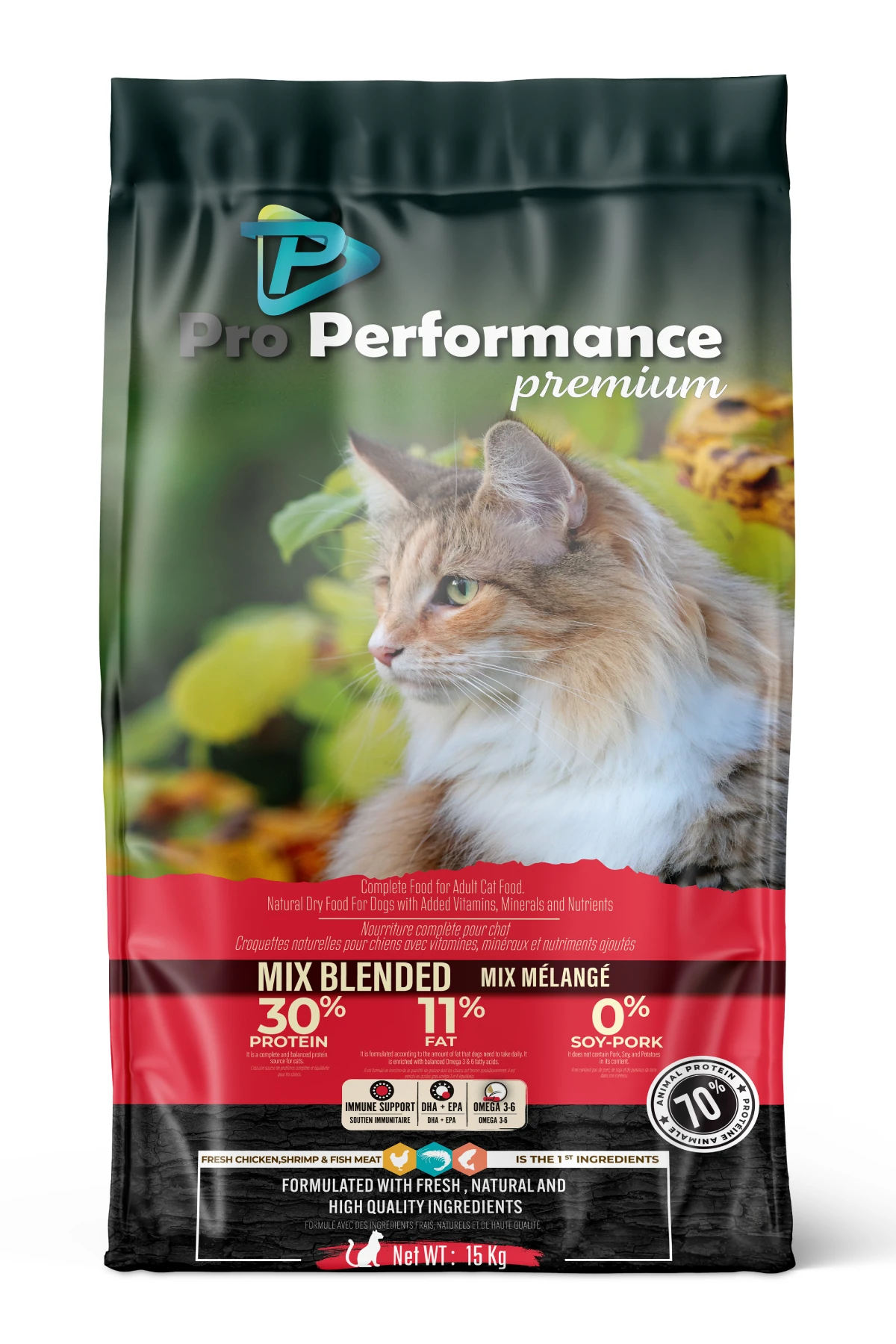 [PET.PPP7001] Pro Performance Tavuklu Balıklı ve Karidesli Yetişkin Kedi Maması