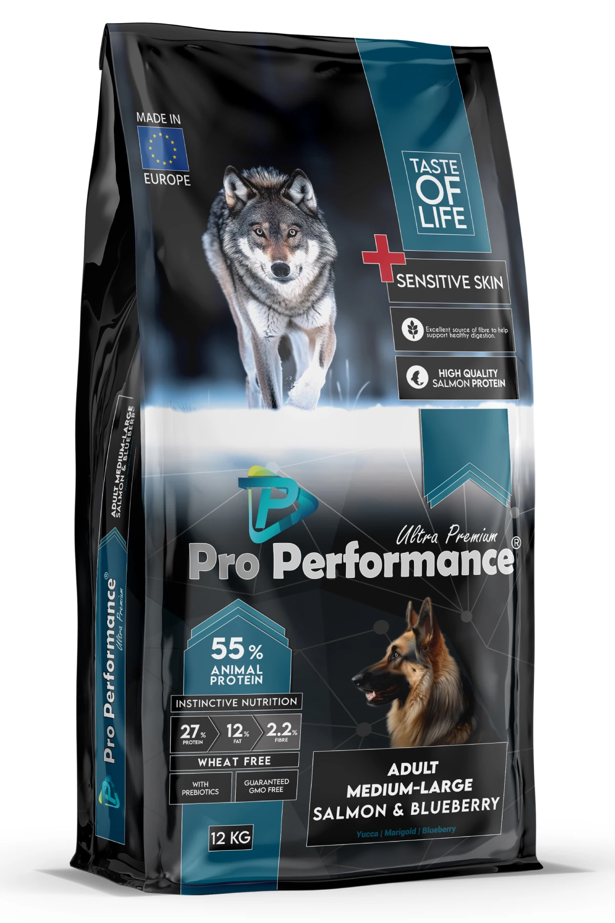 [PET.PPD6004] Pro Performance Somonlu ve Yaban Mersinli Orta ve Büyük Irk Yetişkin Köpek Maması