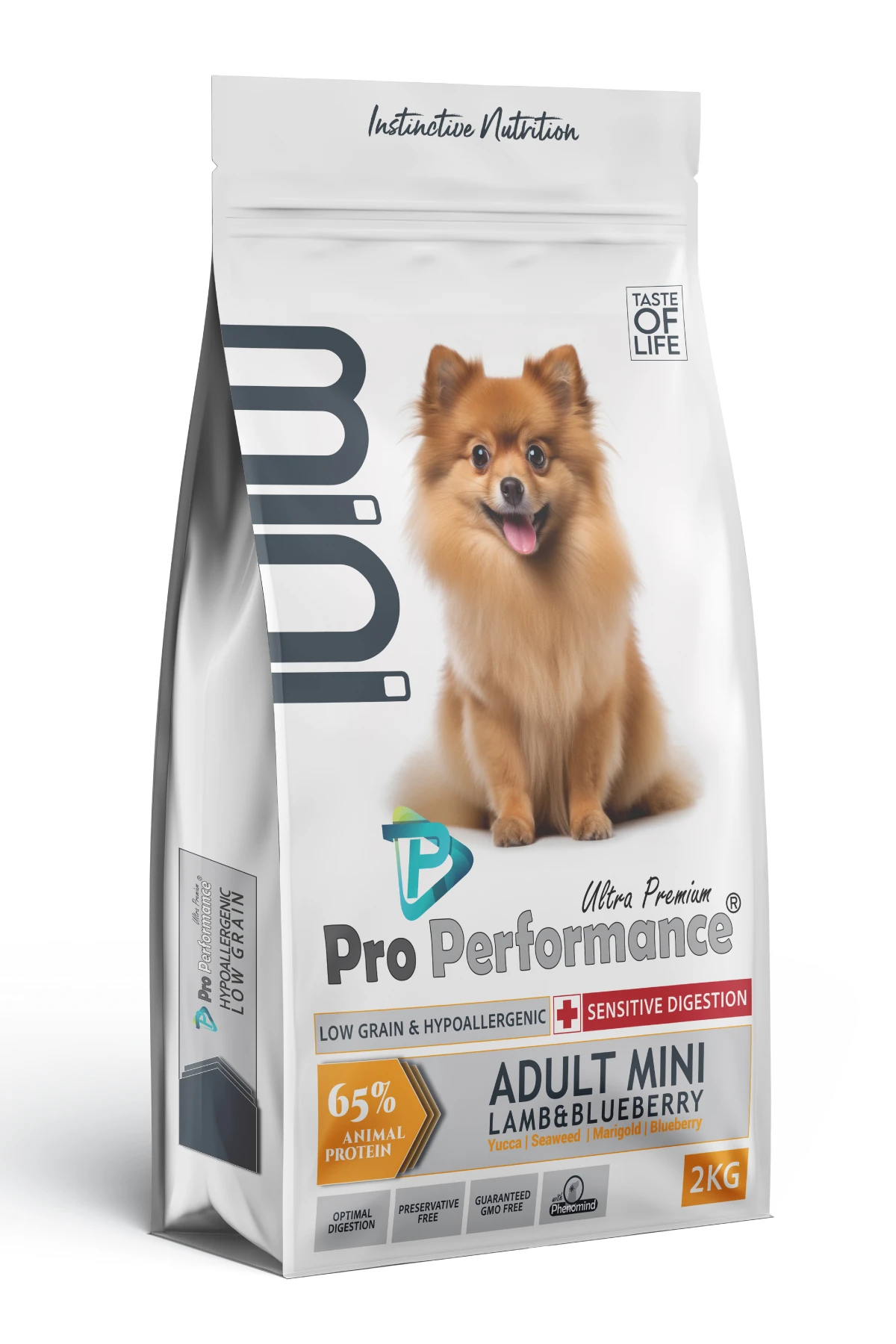 [PET.PPM1004] Pro Performance Kuzu Etli ve Yaban Mersinli Mini Irk Yetişkin Köpek Maması (2 Kg)