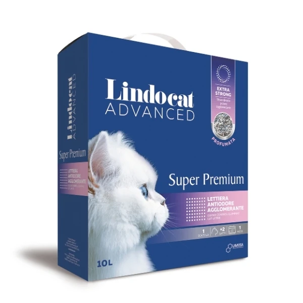 [246-803697] Lindocat Super Premium Pudra Kokulu Extra Güçlü Topaklanan Kedi Kumu (1 Adet, İnce Taneli)