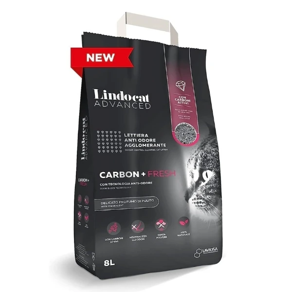 Lindocat Advanced Carbon Aktif Karbonlu Fresh Kokulu Kedi Kumu